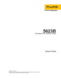Thumbnail of document Manual - 5623B Precision Resistance Temperature Detector Freezer Probe